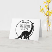 Dinosaur 50e carte d'anniversaire pour Frère (Fleur jaune)