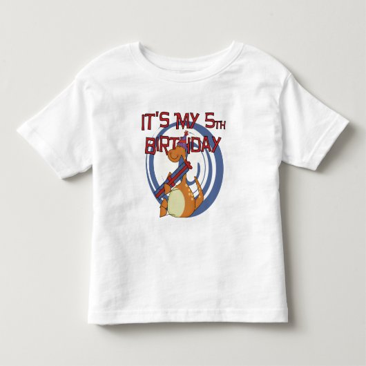 Dinosaur 5e Anniversaire Tshirts et cadeaux (Devant)