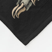 Dinosaur Acoustic Electric B Guitar Player  Fleece Deken (Hoek)