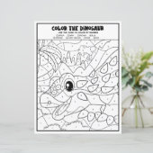 Dinosaur-activiteit voor kinderen die pagina op nu (Staand voorkant)