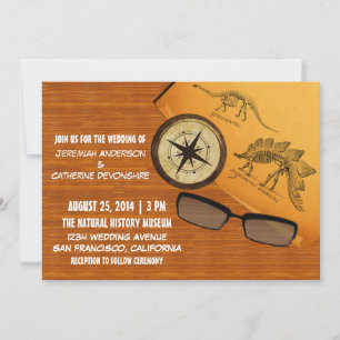 Dinosaur Adventure Wedding Invitation Kaart