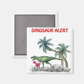Dinosaur Alert Magneet (Voorkant / Achterkant)