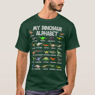 Dinosaur Alphabet cute dino ABC voor kinderen die T-shirt