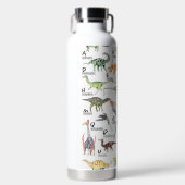 Dinosaur Alphabet Waterfles (Voorkant)