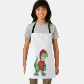 Dinosaur als brandweerman met brandhelm schort (Insitu)