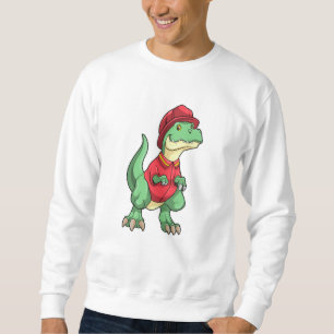 Dinosaur als brandweerman met brandhelm trui