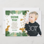 Dinosaur Anniversaire Carte de remerciements Party (Devant)