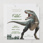 Dinosaur Anniversaire Carte d'invitation (Devant)