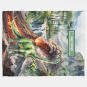 Dinosaur Anniversaire Couverture Nom personnalisé  (Devant (Horizontal))