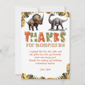 Dinosaur Anniversaire de enfant Dino Carte de reme (Devant)