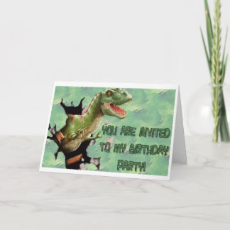 Dinosaur Anniversaire Fête Invitation