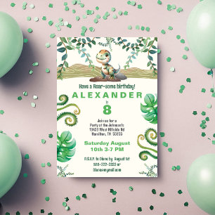 Dinosaur Anniversaire Fête Invitation