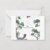 Dinosaur Anniversaire Garçon Invitation Enfant (Dos)