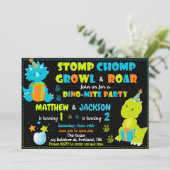 Dinosaur anniversaire invitation (Debout devant)