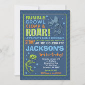 Dinosaur Anniversaire Invitation Dinosaur Fossil P (Devant)