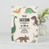 Dinosaur Anniversaire Invitation Party Garçons Din (Debout devant)
