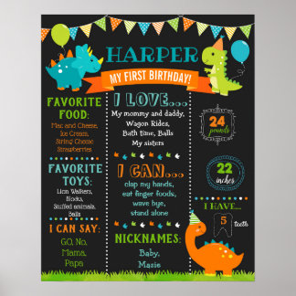 Dinosaur Anniversaire Jalon Signet tableau de bord