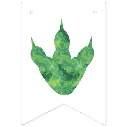 Dinosaur Anniversaire Pennant Drapeau (Premier drapeau)