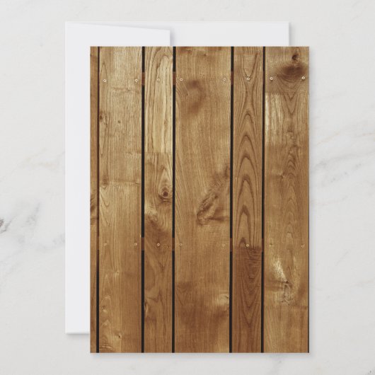 Dinosaur anniversaire photo invitation rustique (Dos)