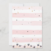 Dinosaur Anniversaire Trois Rex Invitation Girl Di (Dos)