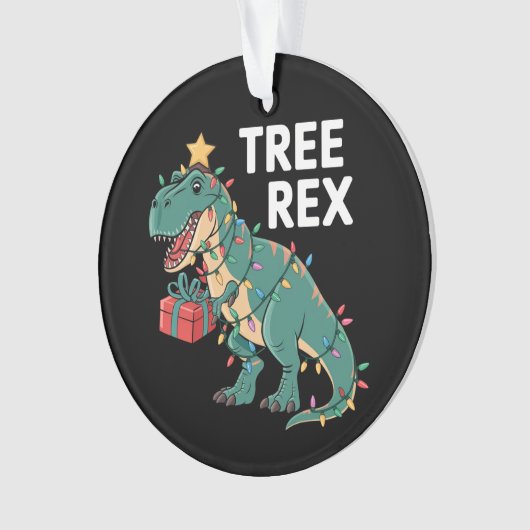 Dinosaur Arbre de Noël Rex Pyjamas de Noël Lumière (devant)
