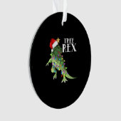DINOSAUR ARBRE REX AMUSANT AVEC LUMIÈRE DE NOËL T- (devant)