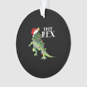 DINOSAUR ARBRE REX AMUSANT AVEC LUMIÈRE DE NOËL T- (devant)