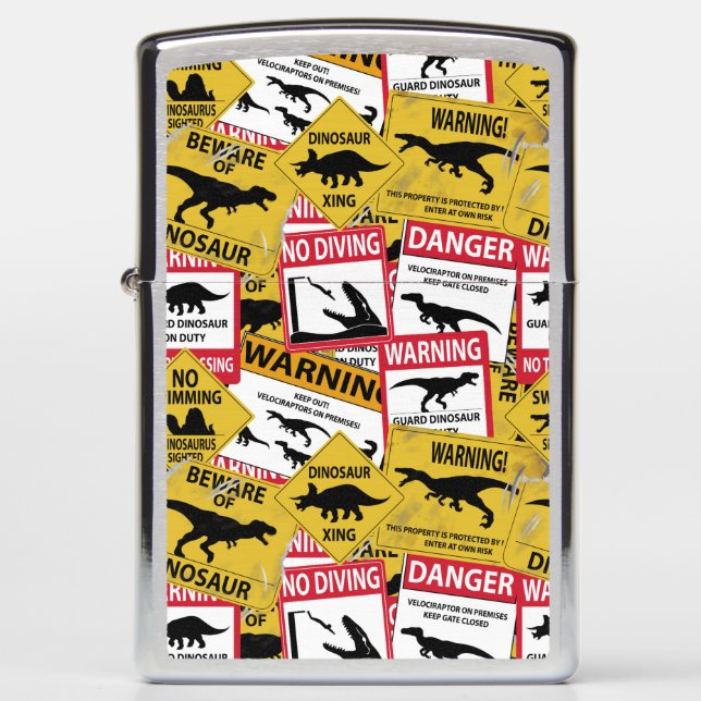 Dinosaur Attentie Signs (Voorkant)