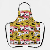 Dinosaur Attentie Signs Schort (Voorkant)