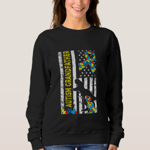 Dinosaur Autism Grandfather American Fl Trui