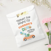 Dinosaur-auto van Birthday Parade Party Bedankzakje (Gezegeld)