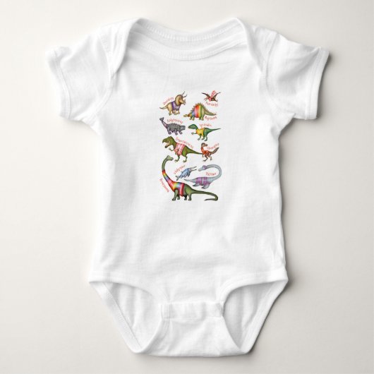 Dinosaur baby bodysuit (Voorkant)