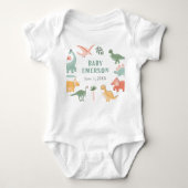 Dinosaur Baby Bodysuit (Voorkant)