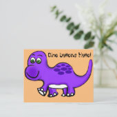 Dinosaur Baby Briefkaart (Staand voorkant)