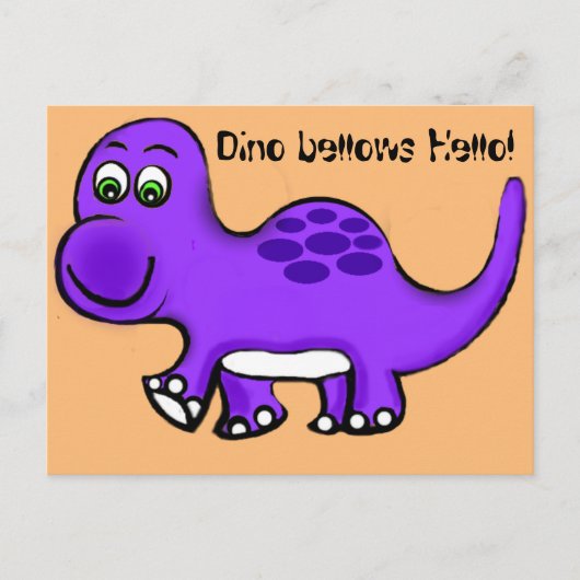 Dinosaur Baby Briefkaart (Voorkant)