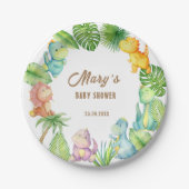 Dinosaur Baby Papieren Bordje (Voorkant)