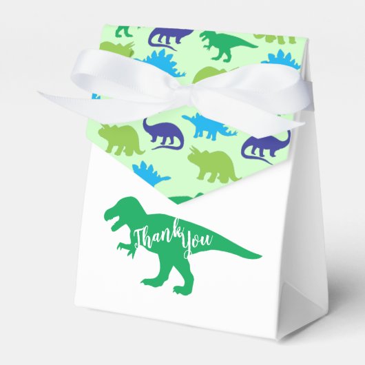 Dinosaur Baby shower Bedankdoosjes (Voorkant Zijde)