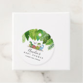 Dinosaur Baby shower Bedankjes Labels (In situ)