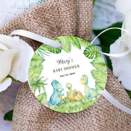 Dinosaur Baby shower Bedankjes Labels