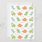 Dinosaur Baby shower Invitation Dino Baby Invitati (Dos)