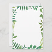 Dinosaur Baby shower Invitation Kaart (Achterkant)