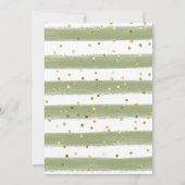 Dinosaur Baby shower Invitation Kaart (Achterkant)