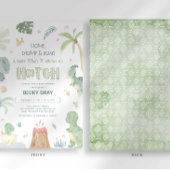 Dinosaur Baby shower Invitation Kaart