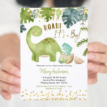 Dinosaur Baby shower Invitation Roar<br><div class="desc">Dinosaur Baby shower Invitation Roar Invitation</div>