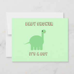 Dinosaur Baby shower is een jongen Aankondiging