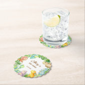 Dinosaur Baby shower Kartonnen Onderzetters (Insitu)