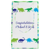 Dinosaur Baby shower Klein Cadeauzakje (Voorkant)