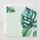 Dinosaur baby shower neutrale uitnodiging (Achterkant)