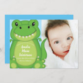 Dinosaur Baby shower T-Rex Kaart (Voorkant / Achterkant)