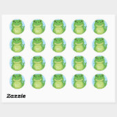 Dinosaur Baby shower T-Rex Ronde Sticker (Vel)